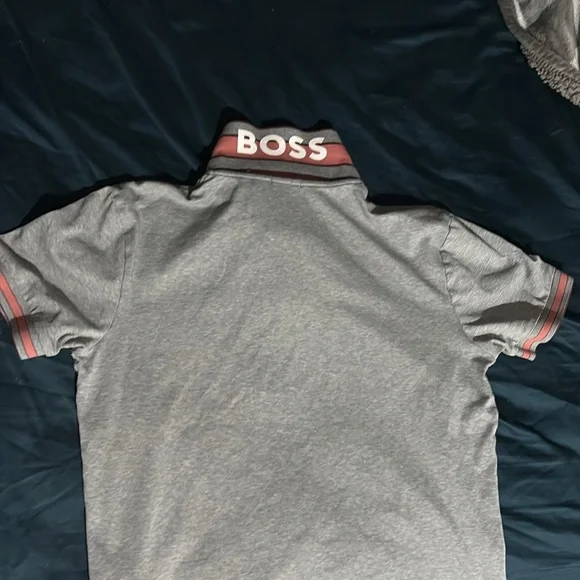 Boss Kids Gray Polo - Picture 4 of 4